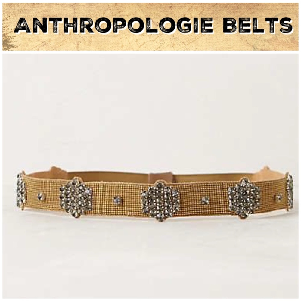 Anthro “Metallic Bloom Belt”